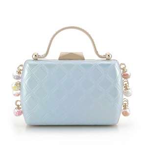 Gorgeous Quilted Casual <b>Tote</b> <b>Bag</b> for Women with <b>Zipper</b> Closure Waterproof Sparkling Beaded Handle Shiny Finish for Party Banquet - Product Image 4