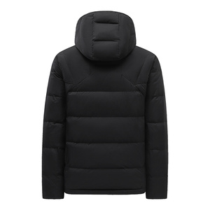 Veste d'hiver pour homme à fermeture éclair, couleur unie personnalisable, épaisse et chaude, veste matelassée pour homme, 2025 - Product Image 4