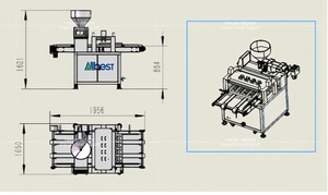 Machine automatique de remplissage de crème pour croissants, injecteur de crème, machine de dépose pour beignets, pain et gâteaux - Product Image 4