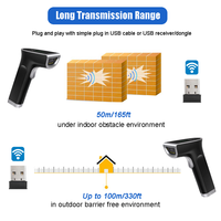 Escáner de Código de Barras Inalámbrico USB de Alta Calidad 6700, Omnidireccional, CMOS, Anti-Caídas, Escaneo Rápido, para Uso en Almacenes