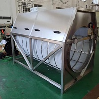 Filtre à tambour rotatif pour ferme de crevettes et de koïs de 100 à 500 m3, système RAS pour pisciculture avec moteur et boîte de vitesses, garantie 1 an