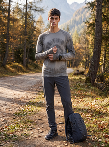 Maglia Termica in Lana Merino da Uomo a Maniche Lunghe, Traspirante e ad Asciugatura Rapida, per Attività all'Aperto, Morbida e Casual - Product Image 3