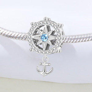 A ship's wheel tassel pendant, which can be used as a <b>spacer</b> bead, is a DIY lucky charm gift for women - Product Image 2