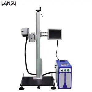 CO2 UV Fiber visual online flying laser marking machine for PCB mineral water bottle 3C electronics