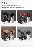 Poussette et trotteur multifonctionnels pliables en métal OEM à 4 roues pour bébés de 0 à 3 ans