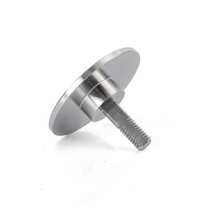 สลักเกลียวยึดตำแหน่งแบบหัวแบน ผลิตตามแบบ OEM ODM ด้วยเครื่อง CNC วัสดุสแตนเลส ผิวเรียบ พร้อมปุ่มกันลื่นสำหรับยึดแผง - Product Image 4