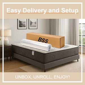 12Inch Vua Nữ Hoàng Kích Thước Khách Sạn Cao Su Chỉnh Hình Nén Cuộn Dây Mùa Xuân Bộ Nhớ Bọt Giường Nệm Cho Bán - Product Image 3