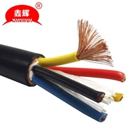 H07RN-F Kabel Karet Fleksibel Kawat Tembaga Bulat Silikon Multicore 4G2.5mm2