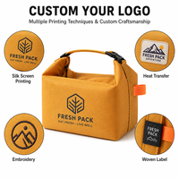 Sac à lunch isotherme personnalisé avec logo, sac isotherme réutilisable, sac à lunch portable pour le bureau, sac de rangement pour aliments, sac à main pour femmes