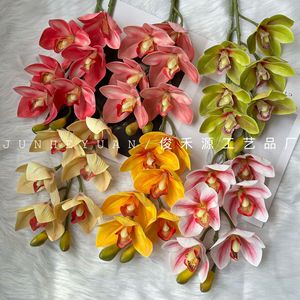 ดอกไม้ประดิษฐ์ ดอกแมกโนเลีย ดอกไม้ผ้าไหม จัดดอกไม้สีส้ม สีเขียว สีแชมเปญ สีชมพู สีแดง สีพีช ตกแต่งบ้าน - Product Image 1