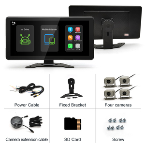 จอภาพ DVR แบบสัมผัสขนาด 10.36 นิ้ว ยี่ห้อ STWEI พร้อมระบบ Carplay และ <span class=keywords><strong>Android</strong></span> Auto มุมมอง 360 องศา กล้องมองหลัง 4 ตัว ความละเอียด 1080P กล้องมองข้าง 4K HD - Product Image 6