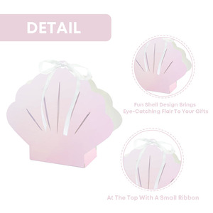 Xieli Vietnam guscio sirena trattare scatole per feste bomboniere sacchetti regalo per bambini a tema sirena - Product Image 3