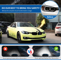 LED-Scheinwerfer für BMW 3er F30 F31 F35 2013-2018, Zweifarbige Schlangenaugen-Laserlinse Frontleuchte Auto-Zubehör, Plug-and-Play