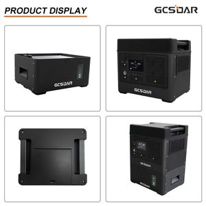 GCSOAR Seguimiento rápido Control de aplicación inteligente Nivel A Lifepo4 2048wh 3200W Salida de CA Batería adicional 3000W Estación de energía portátil 10KWH - Product Image 2