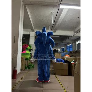 Hengyue Hot New Sáng Tạo Màu Xanh <span class=keywords><strong>Sonic</strong></span> Linh Vật Trang Phục Cho Bán Đảng Cosplay <span class=keywords><strong>Hedgehog</strong></span> Dresses Cho Quảng Cáo Thương Mại Tùy Chỉnh - Product Image 3
