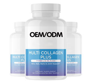 Suplementos de colágeno múltiple para apoyar la piel del cabello, uñas, articulaciones, Colágeno Hidrolizado para mujeres con tipos I, II, III, V y X - Product Image 4