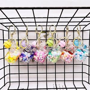 LLavero de plástico de moda Ins, útiles escolares portátil lindo Mini llavero campana llavero de plástico de Metal/ - Product Image 6