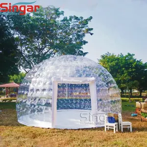 户外活动用密封充气透明气泡透明帐篷圆顶冰屋充气