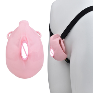 FRRK Cage de chasteté pour hommes, couverture complète, réaliste, texture vaginale, en plastique dur, avec 4 anneaux de pénis, nouvelle simulation - Product Image 1