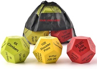 Dés de sport en PU à 12 faces, tissu de haute qualité, pour exercices de Fitness et d'exercices physiques