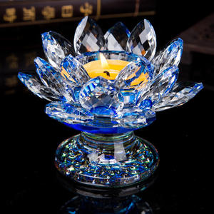 Decorazioni per la casa in cristallo artigianale di cristallo decorazioni per il burro di loto portacandele ornamenti Set regalo accessori - Product Image 4