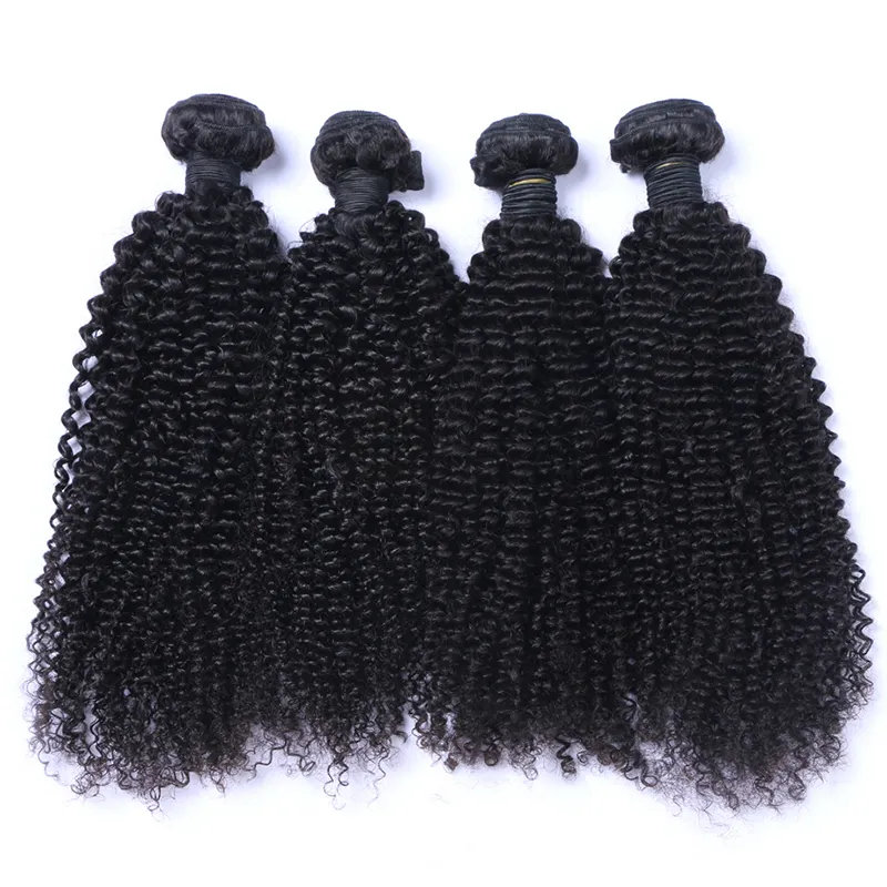 Remy-vendedores de cabello indio 100% humano, color natural, 10A, mechones de cabello humano rizado sin procesar, venta al por mayor