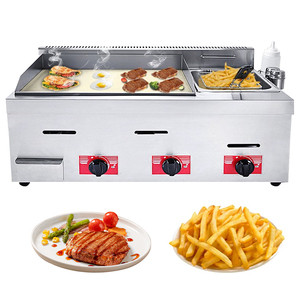 Bảng hàng đầu thương mại <span class=keywords><strong>gas</strong></span> gang vỉ nướng với nồi chiên vỉ nướng với nồi chiên thép không gỉ tấm phẳng <span class=keywords><strong>gas</strong></span> nướng vỉ nướng với nồi chiên - Product Image 4