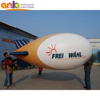 Grand avion gonflable en PVC, 1 pièce, publicité, à l'hélium