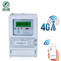 Compteur d'énergie triphasé intelligent d'usine de la Chine Enregistreur de données Wifi/NB Compteur d'électricité prépayé GSM Rail DIN LCD RS485 Meilleur prix!