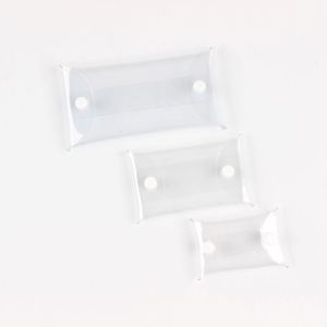 ถุงใส่เครื่องประดับ PVC ใสแบบใช้ซ้ำได้พร้อมสายคล้องแบบกระดุม พกพาสะดวกและทนทาน - Product Image 1