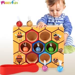 En 2020 amazon vende de madera lindo abeja recogiendo juguetes para atrapar y la práctica de alta calidad de juguetes de madera - Product Image 5