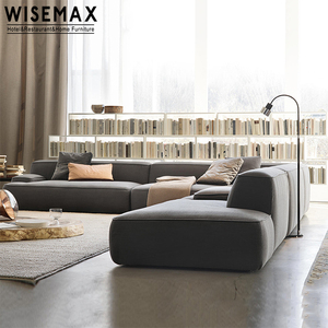 WISEMAX <span class=keywords><strong>mobili</strong></span> soggiorno moderno divani divano in tessuto tessuto modulare a forma di I divano componibile a pavimento <span class=keywords><strong>mobili</strong></span> <span class=keywords><strong>per</strong></span> la casa Villa - Product Image 4