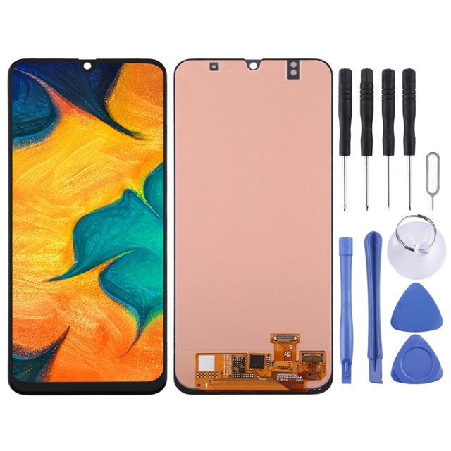 Wholesale Original Super AMOLED Mobile Phone LCDS for Galaxy A30 Display Touch Screen Replacement Assembly