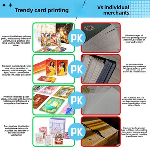 Tarot <span class=keywords><strong>Serie</strong></span> Water Margin, Juego Completo de 78 Cartas, Bronceadas, Coleccionables, Rectangulares, Waite Tarot, para Recuerdo de Boda - Product Image 3