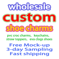 Breloques Personnalisées en PVC pour Crocs, Décorations de Chaussures, Pins pour Bracelet, Breloque Diy pour Étui à Bricolage, Accessoires de Bracelet Personnalisés
