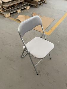 Hot Selling <span class=keywords><strong>Black</strong></span> Metal Leather Folding <span class=keywords><strong>Chair</strong></span> Melhor Preço Cadeira de Lazer para Restaurante Sala de Estar Hotel Outdoor School Park Use - Product Image 4