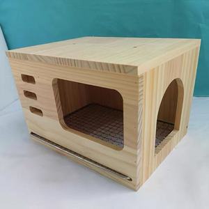 Casa de Verano de Madera con Diseño de Animales, Jaula para Mascotas para Uso Doméstico, Hamaca para Gatos para la Hora de Dormir y Accesorios, Muebles de Jardín para Gatos - Product Image 2