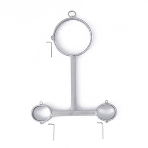Menottes de collier de retenue d'engrenage BDSM en acier inoxydable pour les jouets fétichistes sexuels Jeux de bondage en corde pour les couples mariés - Product Image 5