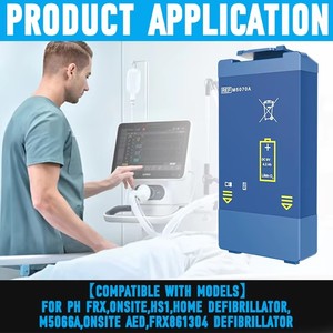 Batería de Repuesto Jiazijia 9V 4200mAh Ph AED para <span class=keywords><strong>Desfibrilador</strong></span> HeartStart HS1, Batería de Iones de Litio M5070A - Product Image 5