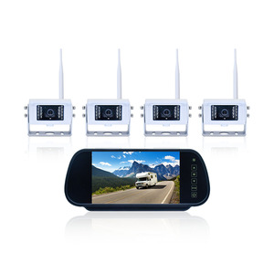 Sistema <span class=keywords><strong>de</strong></span> <span class=keywords><strong>cámara</strong></span> inalámbrica <span class=keywords><strong>de</strong></span> espejo <span class=keywords><strong>retrovisor</strong></span> electrónico con <span class=keywords><strong>cámara</strong></span> <span class=keywords><strong>de</strong></span> 4 canales para remolque - Product Image 1