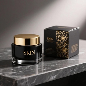 Wholesale Luxury Colorful High Quality Thickness Glass Cosmetic Cream Container Jars Glass for Face Cream with <b>Gift</b> <b>Box</b> - Product Image 1