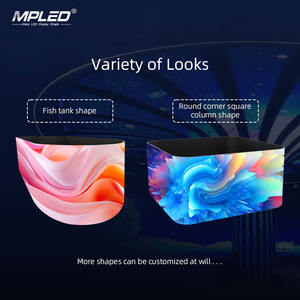 Écran LED MPED série <span class=keywords><strong>CV</strong></span>, créatif, flexible, souple, P1.8, P2, P2.5, P3.07, P4, pour magasin de détail, IP65, fonctionnement continu et stable - Product Image 4
