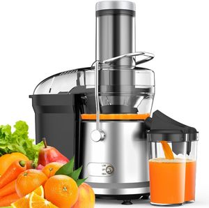 1200 Wát Máy ép trái cây máy với 3.2 "thức ăn máng cho toàn bộ trái cây kép tốc độ ly tâm vắt nước trái cây Heavy Duty đầy đủ động cơ đồng - Product Image 1