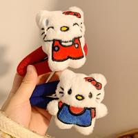 Nouvelle pince à cheveux BB haut de gamme en peluche cristal étoile mignonne faite à la main pour femme, pince latérale de dessin animé, décoration capillaire polyvalente