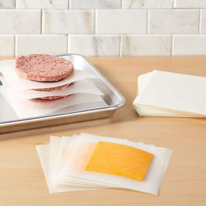 Hot Selling Biodegradable <b>Waxed</b> <b>Paper</b> Custom Disposable Square Simple Design with Double-Coated Side for Food Packaging - Product Image 5