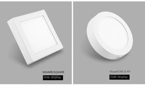Lámpara de Panel LED Redonda de Superficie para Techo, 12W 18W, Iluminación Comercial Interior, Fabricada en China - Product Image 6