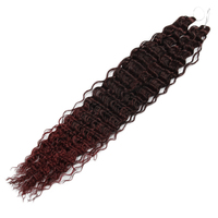 Cheveux à tresser en crochet Kaneka Fiber Deep Wave, nouveau design 2021, différentes couleurs, boucles profondes et lâches, en stock