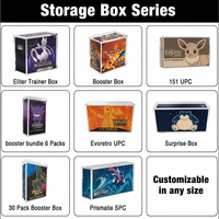   Boîtier de protection en acrylique pour Elite Trainer Box (ETB) et Booster Box, avec couvercle magnétique anti-poussière, vitrine de présentation et rangement pour collection TCG