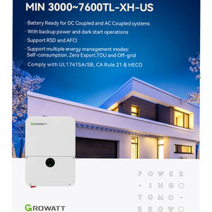 Inversor solar híbrido <span class=keywords><strong>Growatt</strong></span> 5kw MIN <span class=keywords><strong>5000TL</strong></span>-<span class=keywords><strong>XH</strong></span>-US Monofásico 1 fase 240V IP65 Versión de EE. UU. - Product Image 6