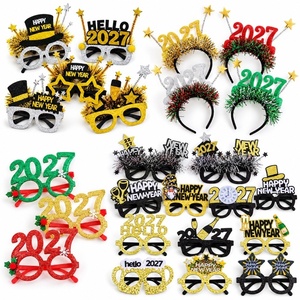 Fascia per Capelli Glitterata per <span class=keywords><strong>Capodanno</strong></span> 2027, Accessorio per Feste, Costume e Foto per la Celebrazione di Silvester - Product Image 6